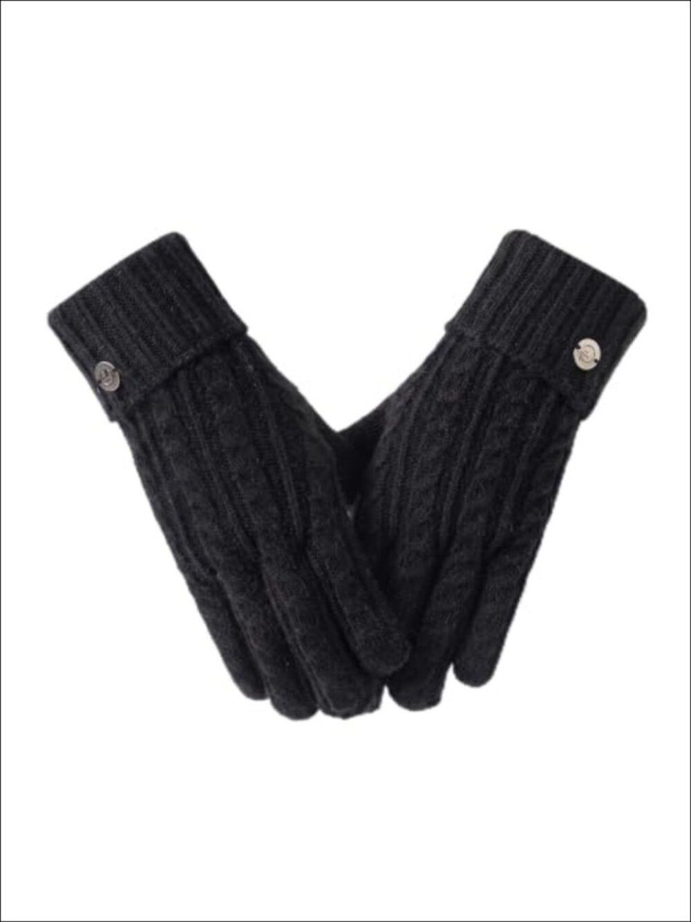 Wool Blend Knit Fleece Lined Touchscreen Winter Gloves Thermal Warm